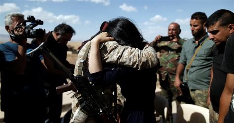 former isis sex slave reunited with brother during emotional return to iraq home national