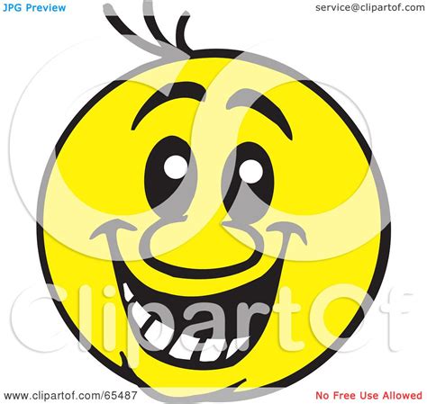 Royalty Free Rf Clipart Illustration Of A Big Friendly Yellow Smiley