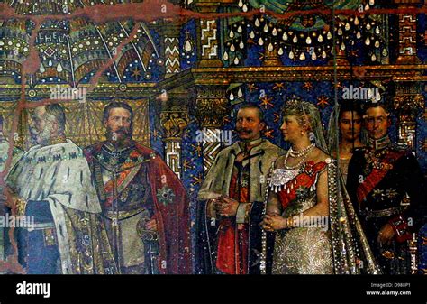 Mural Depicting Four Generations Of The Hohenzollern Dynasty At The