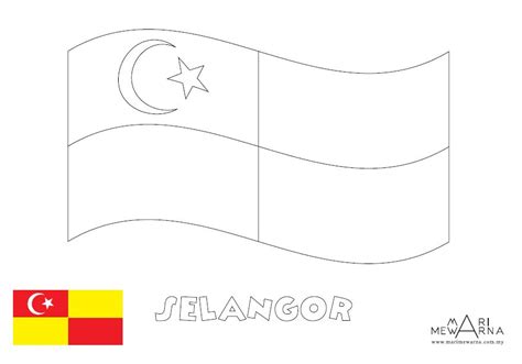 Mewarna Gambar Bendera Negeri Malaysia Link Download Gambar Bendera
