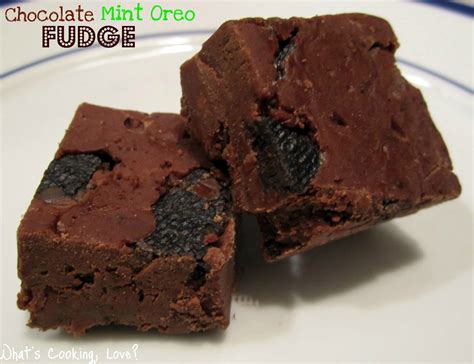 Mint oreo fudge mint oreo fudge loaded with chopped mint oreo cookies in a smooth & creamy white chocolate fudge. Chocolate Mint Oreo Fudge - Whats Cooking Love?