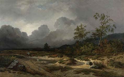Landscape With A Thunder Storm Brewing 1850 Painting Willem Roelofs