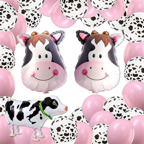 Buy Partywoo Cow Party Balloons Farm Party Balloons Set Of Cow Foil
