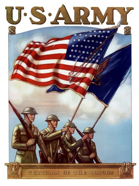 Sammeln And Kunst War Propaganda Great First World Flag Usa Soldier