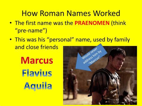 Ppt Roman Names Powerpoint Presentation Free Download Id1907536