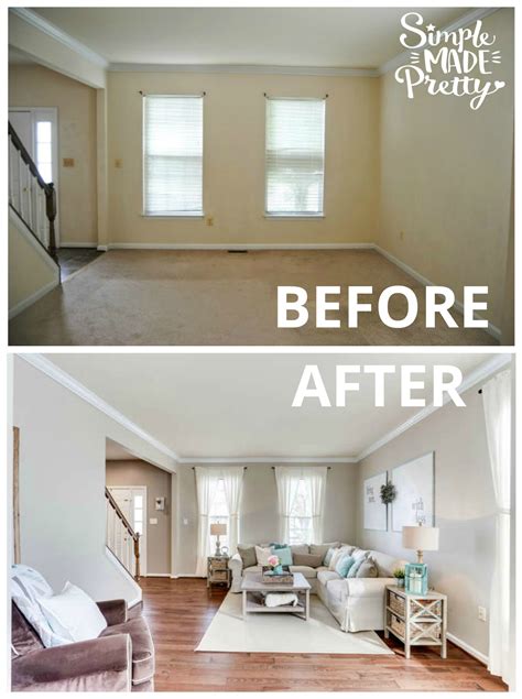 Living Room Before And After Logo Simple Made Pretty