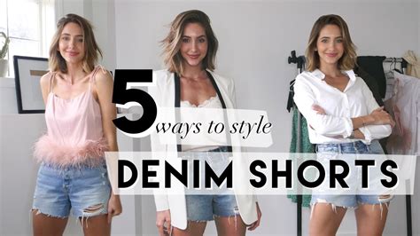 How To Style Denim Shorts 2020 Youtube