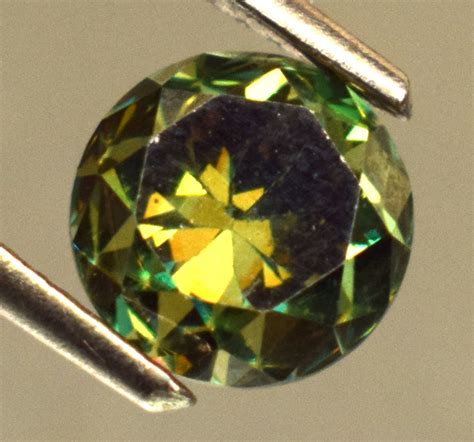 Natural Green Moissanite Diamond 175 Ct Round Cut Loose Etsy