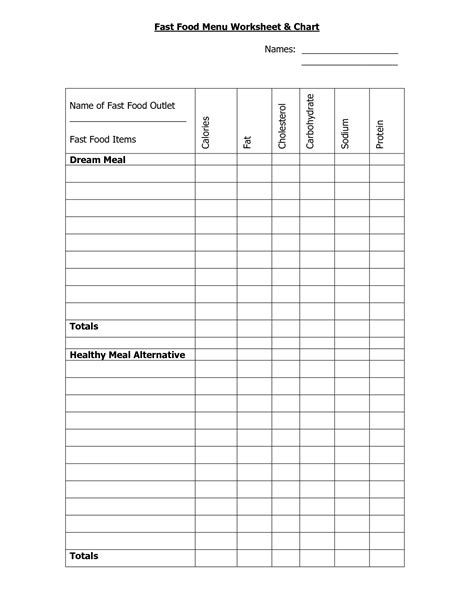These math worksheets are great for any classroom. 12 Best Images of Nutrition Worksheets And Math ...