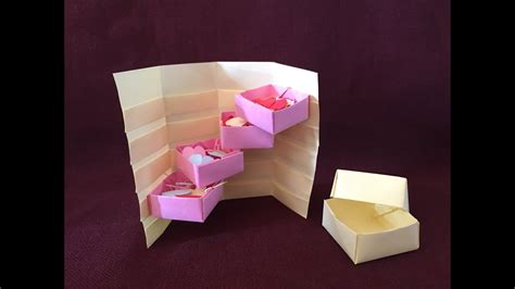 How To Make An Origami Stepper Box That Open And Close Easy And