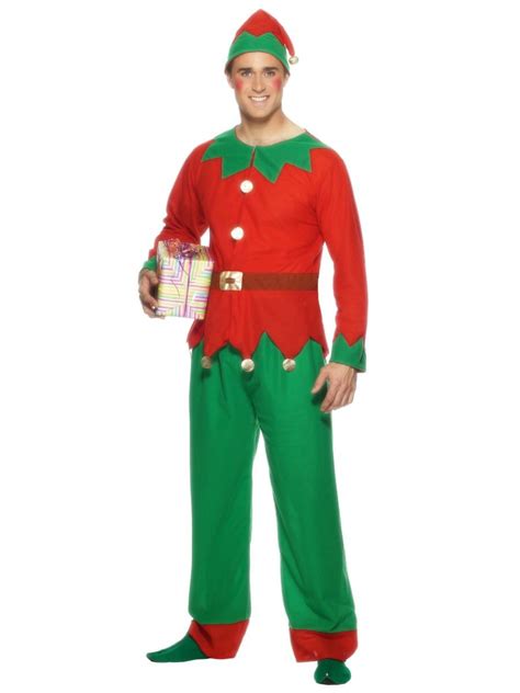 Adult Elf Costume Check Out Smiffys Adult Men S Elf Fancy Dress Costume