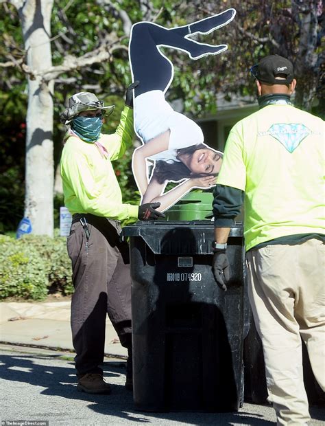 Ana De Armas Poster Is Thrown In The Trash Outside Ben Afflecks Home