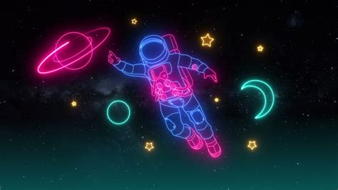 4k Phone Wallpaper Astronaut Neon Light 330029 Astronaut Outer Space
