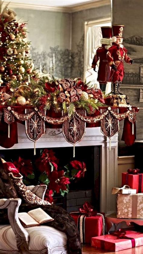 50 Elegant Christmas Mantle Decor Ideas 3 Christmas Mantle Decor Elegant Christmas Decor
