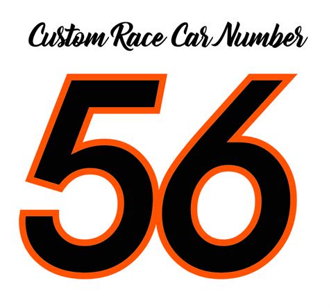 Race Car Number Package Racing Stickers Race Number Kit Racing