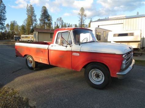 Sell Used 1965 Ford F250 Camper Special Original 4 Speed Custom Cab 352