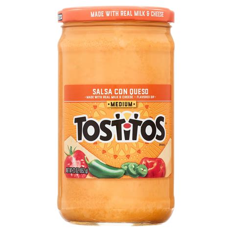 Tostitos Medium Salsa Con Queso Dip, 23 Oz, Glass Nepal | Ubuy