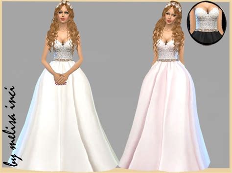 The Best Wedding Dress By Melisa Inci Sims 4 Dresses Sims 4 Wedding
