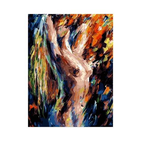 2019 New Design Dimly Visible Nude Women Oil Abstract Decorative