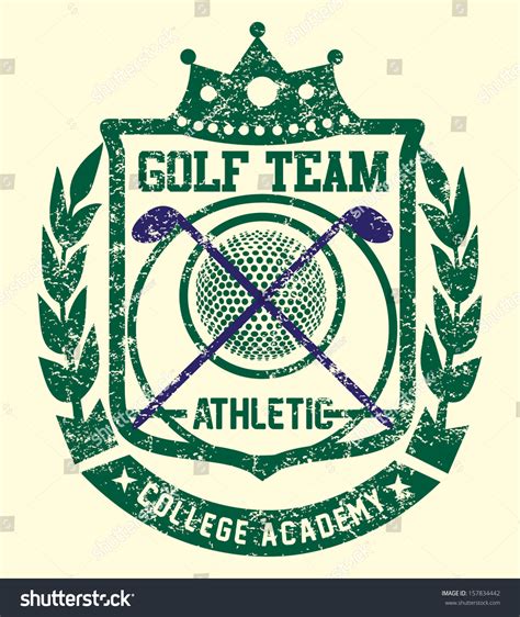College Sports Golf Team Vector Art Stock Vector 157834442 Shutterstock