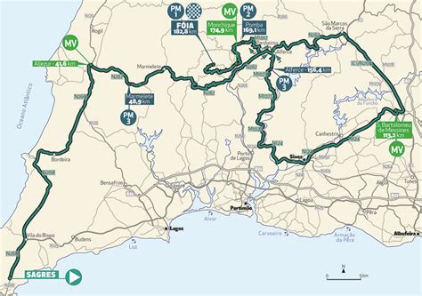 Volta a portugal em bicicleta santander totta (2.1). Streckenverlauf Volta ao Algarve em Bicicleta 2021 - Etappe 2