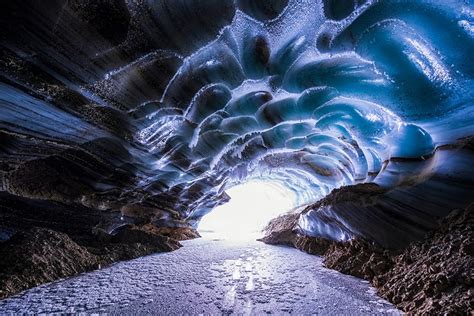 Castner Glacier Ice Cave In The Alaska Range Alaska United States Of