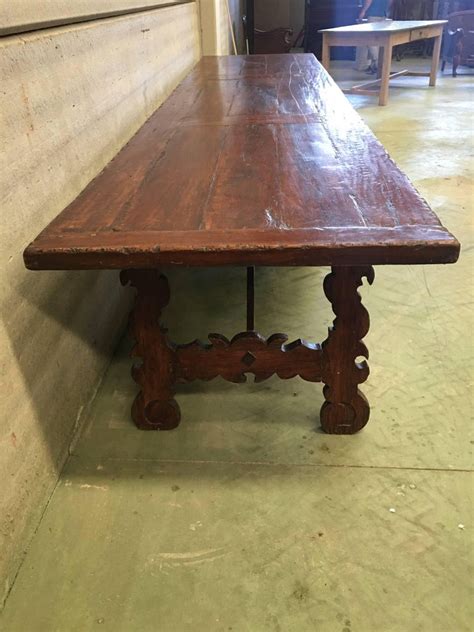 With its streamlined silhouette and warm walnut finish, this round dining table is the definition of scandinavian style. Early 19th Century French Baroque Style Walnut Trestle ...
