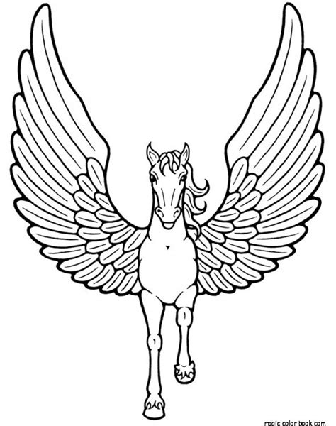 Pegasus Coloring Pages At Free Printable Colorings