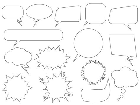 Set Of Speech Bubbles Vector Illustration 538597 Vector Art At Vecteezy