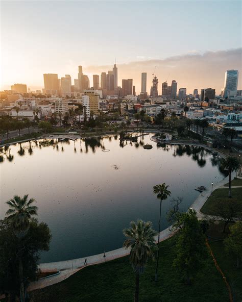 Macarthur Park Lake View Of Downtown Los Angeles Explorest