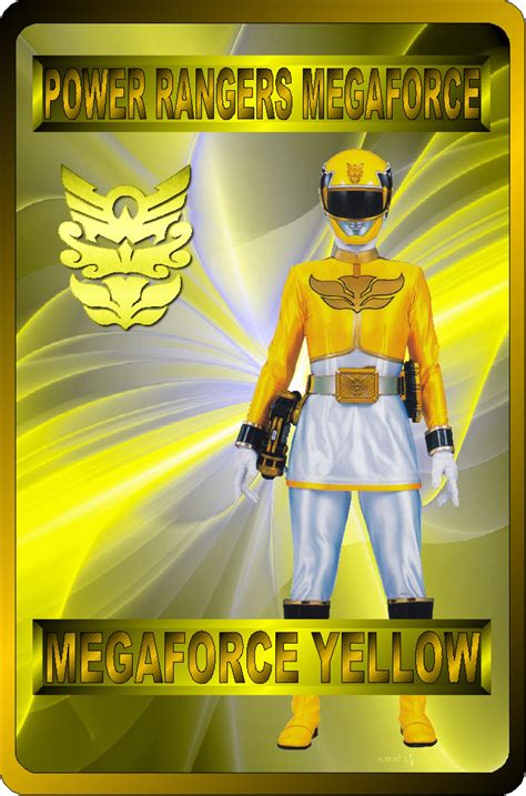 Megaforce Yellow By Rangeranime On Deviantart Power Rangers