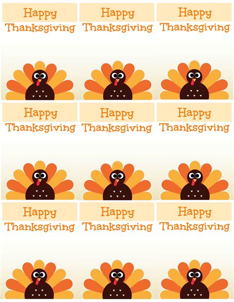 Free Printable Thanksgiving Name Place Cards
