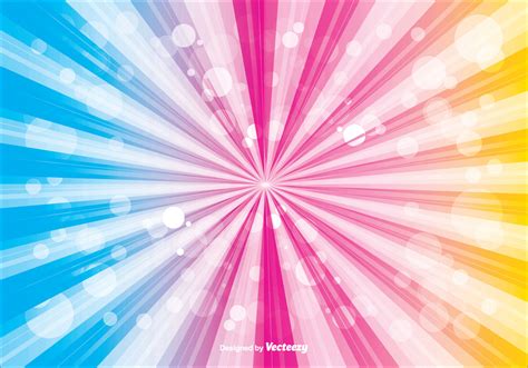 Colorful Sunburst Vector Background Download Free Vector