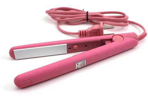Buy Blushia Pink Mini Portable Ceramic Electronic Hair Straightener