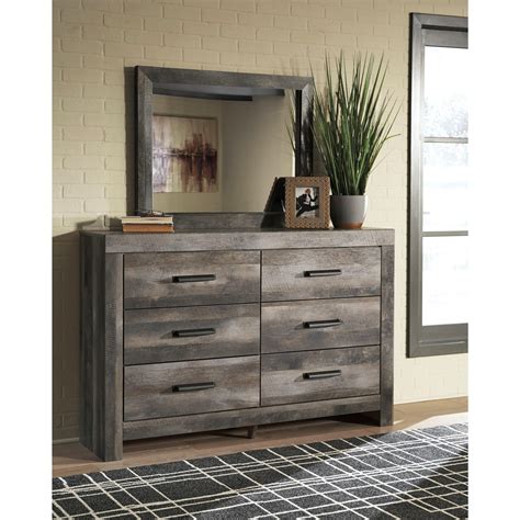 Therefore, doing proper research before you apply for this card is extremely important. Signature Design by Ashley Wynnlow B440-31 Rustic Plank Effect 6-Drawer Dresser | Household ...