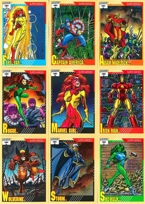 Marvel Universe Series 2 Marvel Cards Marvel Comics Superheroes