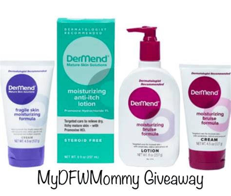 Giveaway~ Try New Dermend® Mature Skin Solutions My Dfw Mommy