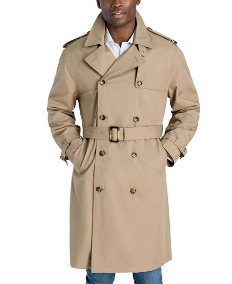london fog men s classic fit double breasted trenchcoat and reviews coats and jackets men macy s