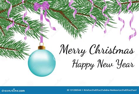 Merry Christmas And Happy New Year Card Download Template Power Point