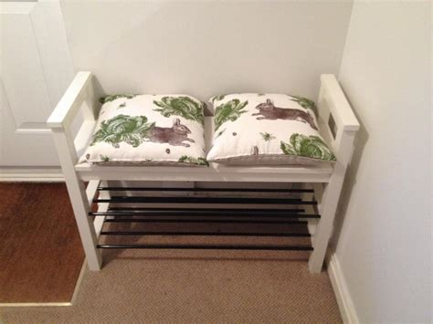 Ikea Hemnes Shoe Bench White Cushions Not Included Excellent