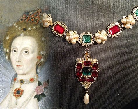 elizabethan necklace custom made to match the ditchley portrait i m also working on the tiara
