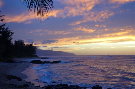 Blue Sunset Hale Moana House Of The Sea At Beach Hawaii North Shore