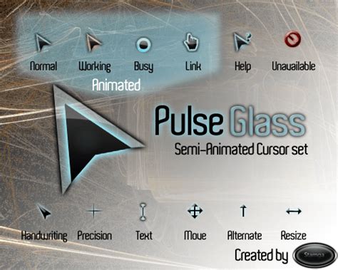 Pulse Glass Cursor Pack Skin Pack For Windows 11 And 10