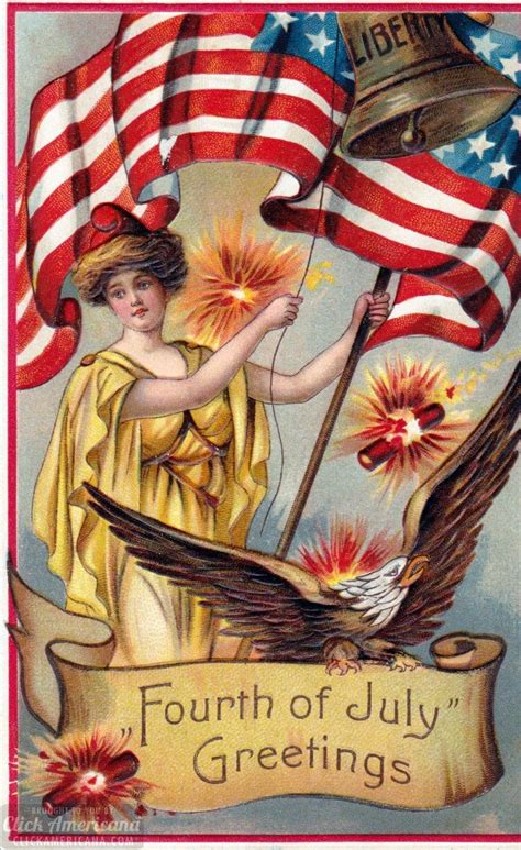 Vintage Postcards For The 4th Of July To See Share Click Americana