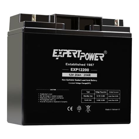 Expertpower Exp12200 12 Volt 20 Ah Rechargeable Battery