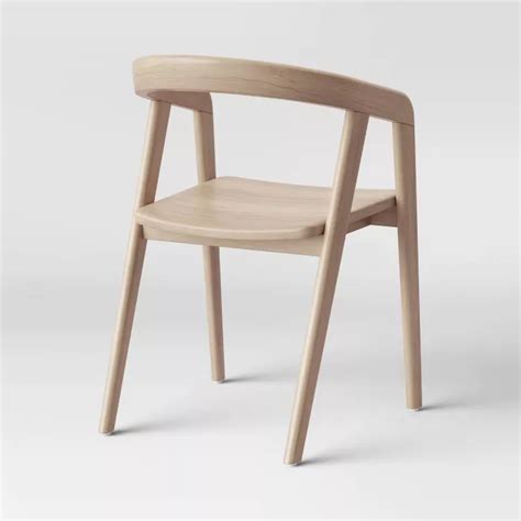 Find new dining chairs with arms for your home at joss & main. Lana Wood Armed Dining Chair Natural - Project 62™ in 2020 ...