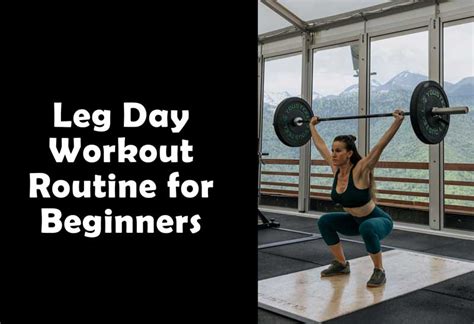 Leg Day Workout Routine For Beginners Exercises Yes Strength