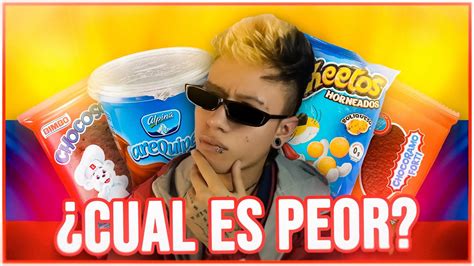 El PEOR DULCE Colombiano Top Dulces Colombianos ELREYESS YouTube