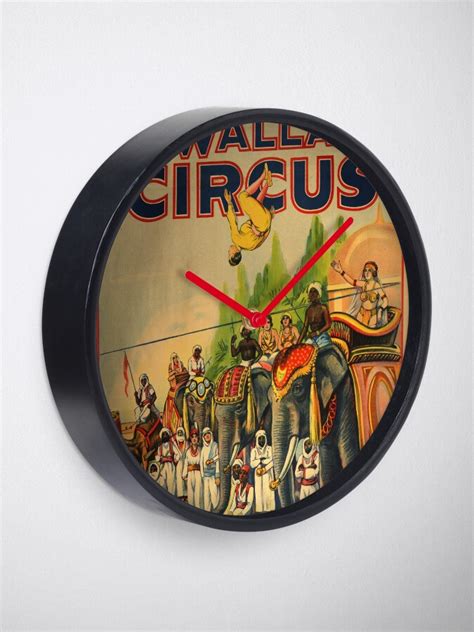 Vintage Circus Poster Hagenbeck Wallace Circus Clock For Sale By