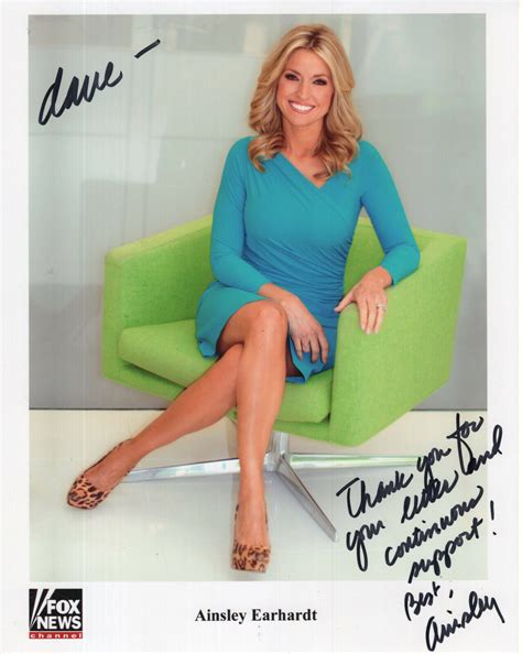 AINSLEY EARHARDT AUTOGRAPHED 8x10 PHOTO COA GORGEOUS SEXY FOX NEWS TO